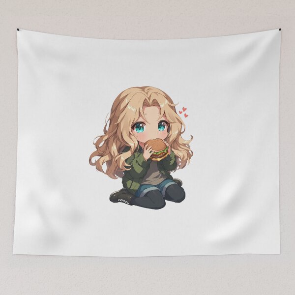 Item preview, Kay Girls und Panzer Chibi Burger Cheer designed and sold by earlobejerk.