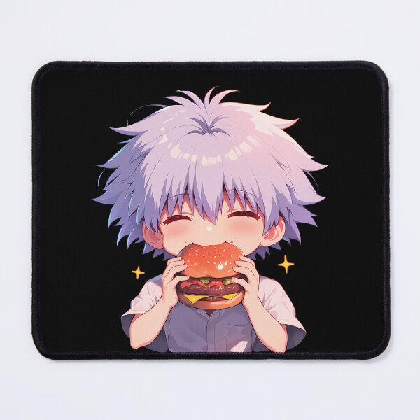 Item preview, Kaworu Nagisa Evangelion Chibi Burger Calm designed and sold by earlobejerk.