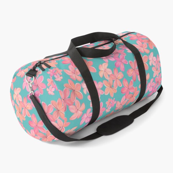 Item preview, Pink and Coral Plumeria on Aqua designed and sold by PD-Coastal.