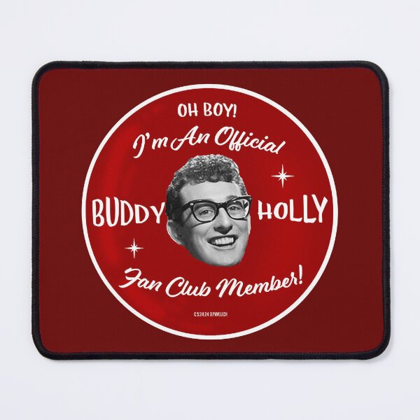 Item preview, Buddy Holly Fan Club Red designed and sold by Normbot2000.