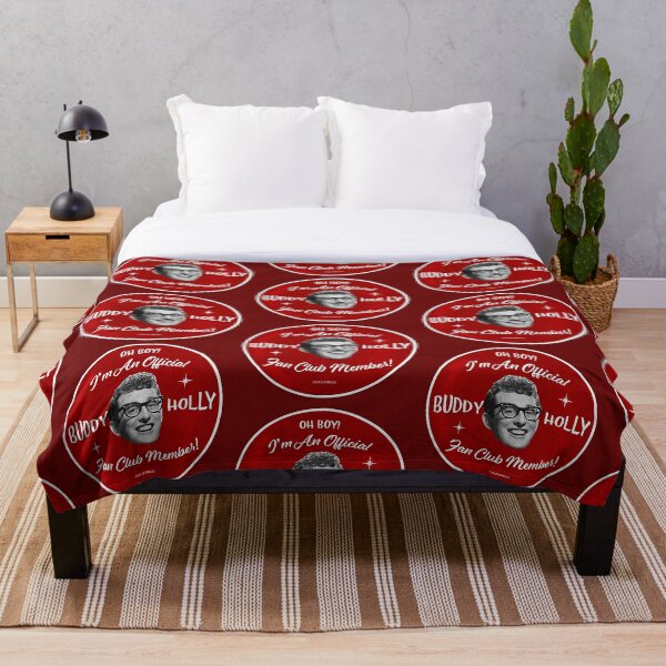 Aperçu de l'œuvre Fan Club de Buddy Holly Rouge créée et vendue par Normbot2000.