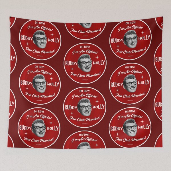 Item preview, Buddy Holly Fan Club Red designed and sold by Normbot2000.