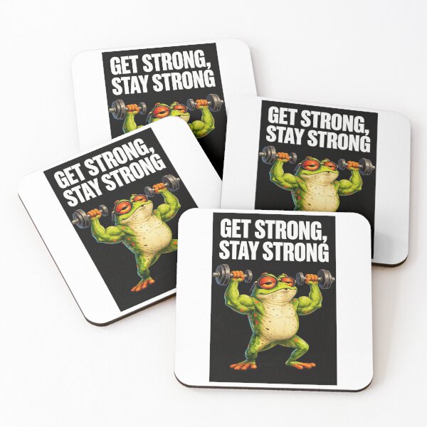Item preview, Strong Frog – Get Strong, Stay Strong Fitness Design designed and sold by Dinaelsherkawy.