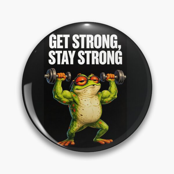 Item preview, Strong Frog – Get Strong, Stay Strong Fitness Design designed and sold by Dinaelsherkawy.