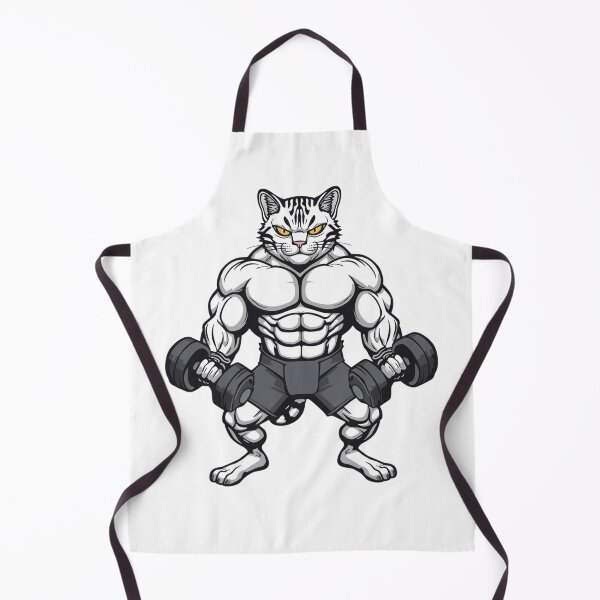 Item preview, Muscular Gym Cat Lifting Weights designed and sold by funnyshop222.