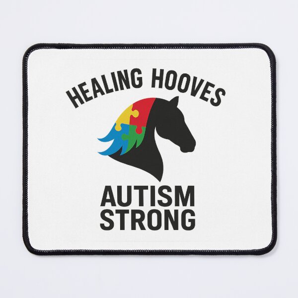 Item preview, American Horse Healing Hooves – Autism Strong | Horse Therapy, Equestrian, Autism Awareness, Acceptance, Support, Strong and Proud Design designed and sold by UnbridledPaths.