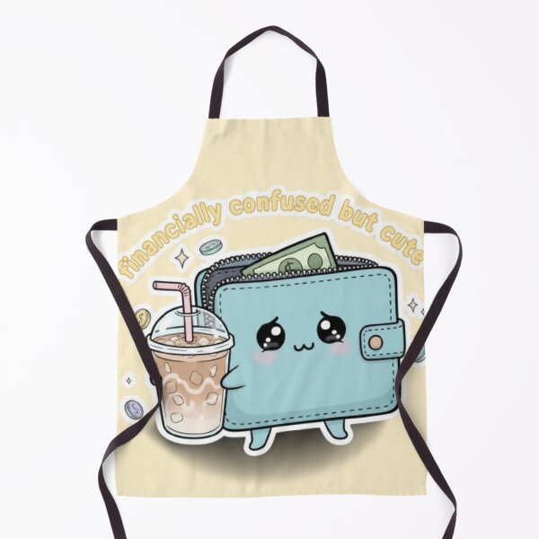 Item preview, Financially Confused But Cute Kawaii Design designed and sold by DesignNovaCo.