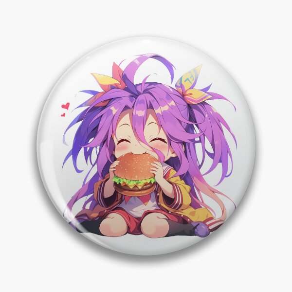 Item preview, Izuna Hatsuse No Game No Life Chibi Burger Cute designed and sold by earlobejerk.