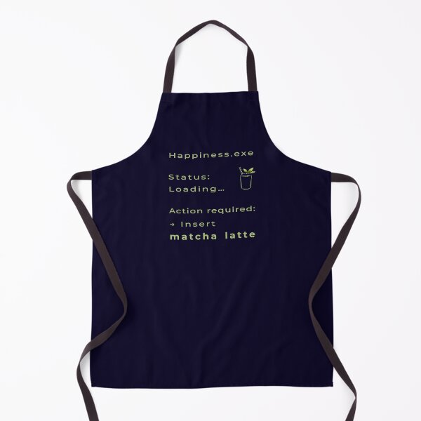 Item preview, Happiness.exe Matcha Latte | Olivgrünes Geek-Typodesign für Coder & Nerds designed and sold by unique art and design.