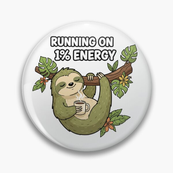 Item preview, Running on 1% Energy Sloth designed and sold by carolscoons.