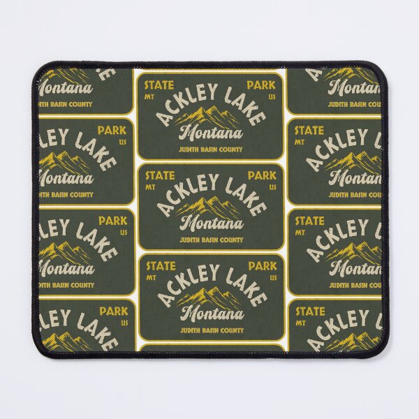 Item preview, Ackley Lake State Park, Judith Basin County, Montana, badge design designed and sold by Wanderful-roads.