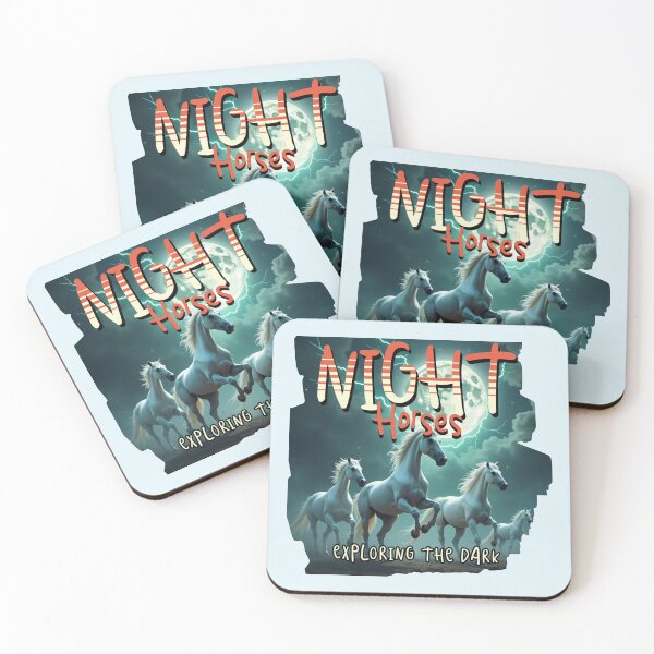Item preview, Night Horses: Midnight Run - Celestial Gallop: Exploring the Dark designed and sold by PriyaMagic.