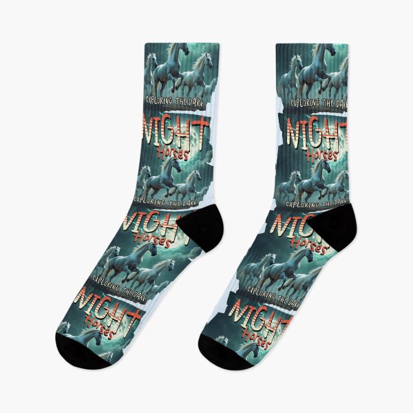 Item preview, Night Horses: Midnight Run - Celestial Gallop: Exploring the Dark designed and sold by PriyaMagic.