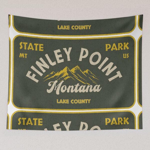 Item preview, Finley Point State Park, Lake County, Montana, badge design designed and sold by Wanderful-roads.