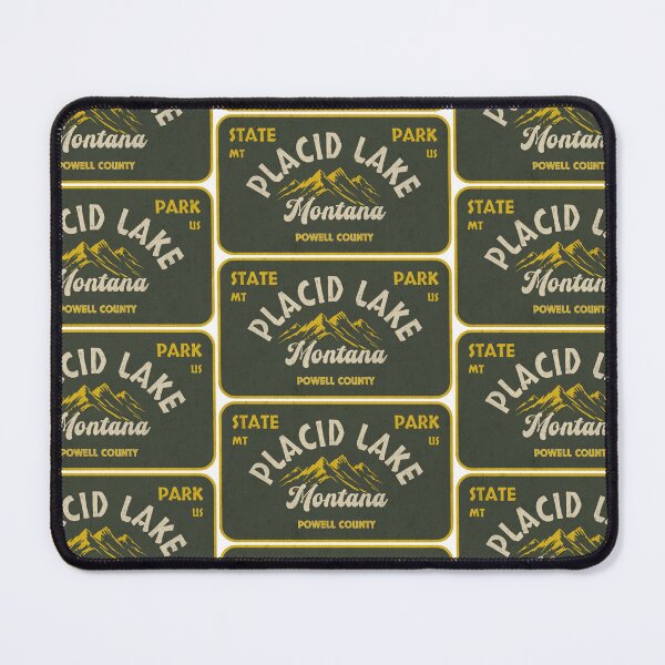 Item preview, Placid Lake State Park, Powell County, Montana, badge design designed and sold by Wanderful-roads.
