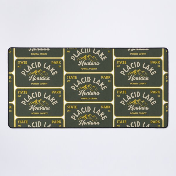 Item preview, Placid Lake State Park, Powell County, Montana, badge design designed and sold by Wanderful-roads.