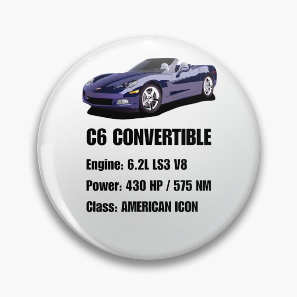 Item preview, C6 Convertible Retro Vector - 6.2L LS3 V8 American Icon Technical Design designed and sold by NovaVesta.