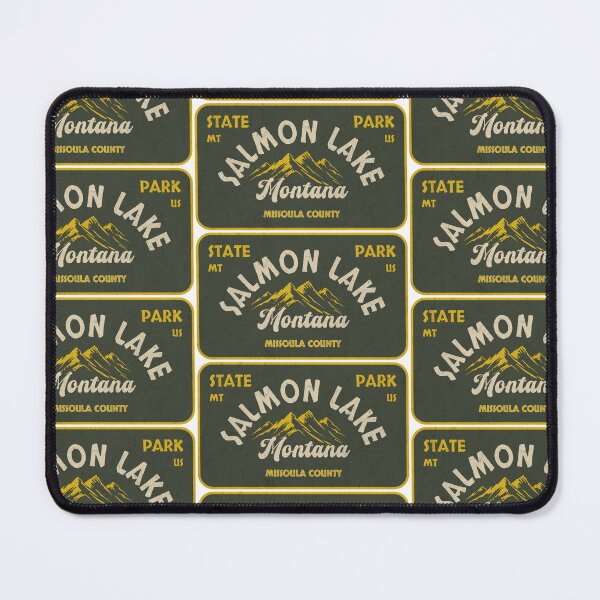 Item preview, Salmon Lake State Park, Missoula County, Montana, badge design designed and sold by Wanderful-roads.