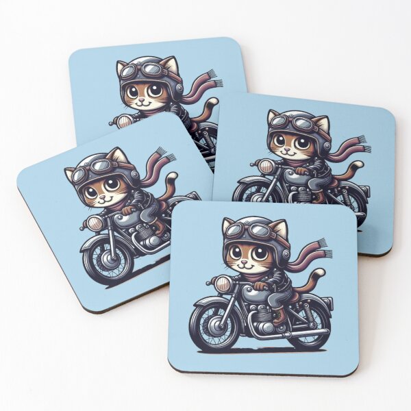 Item preview, "Motorcycle Cat Rider" designed and sold by Dogandesighn.