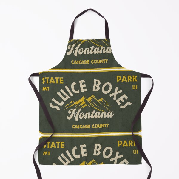 Item preview, Sluice Boxes State Park, Cascade County, Montana, badge design designed and sold by Wanderful-roads.