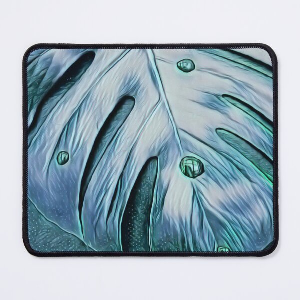 Item preview, Monstera Leaf Texture with Water Drops – Minimal Botanical Art designed and sold by SilentBloomLab.