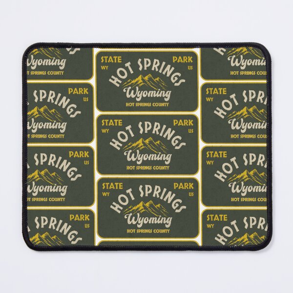 Item preview, Hot Springs State Park, Hot Springs County, Wyoming, badge design designed and sold by Wanderful-roads.