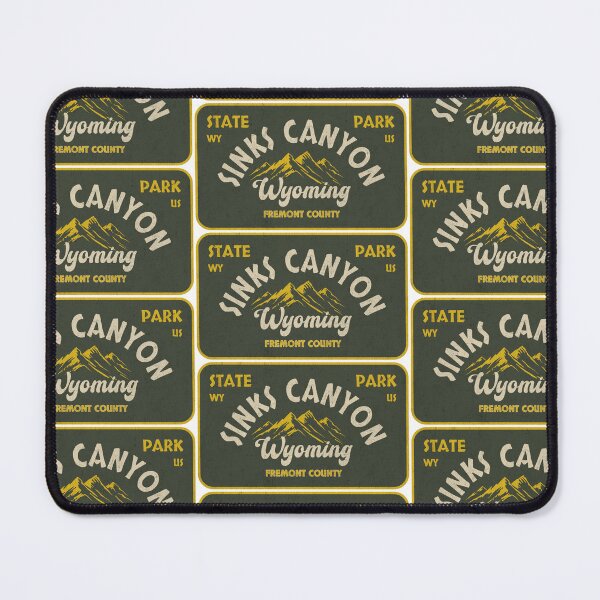Item preview, Sinks Canyon State Park, Fremont County, Wyoming, badge design designed and sold by Wanderful-roads.