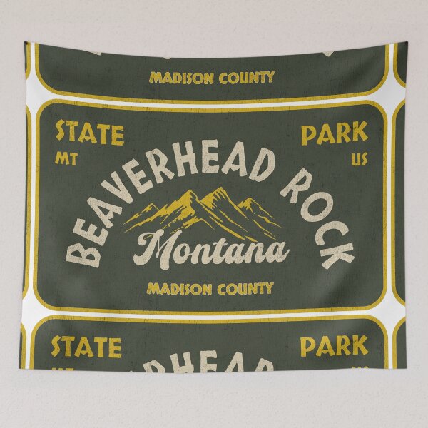 Item preview, Beaverhead Rock State Park, Madison County, Montana, badge design designed and sold by Wanderful-roads.
