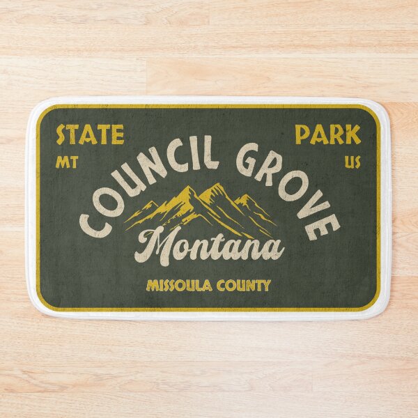 Item preview, Council Grove State Park, Missoula County, Montana, badge design designed and sold by Wanderful-roads.