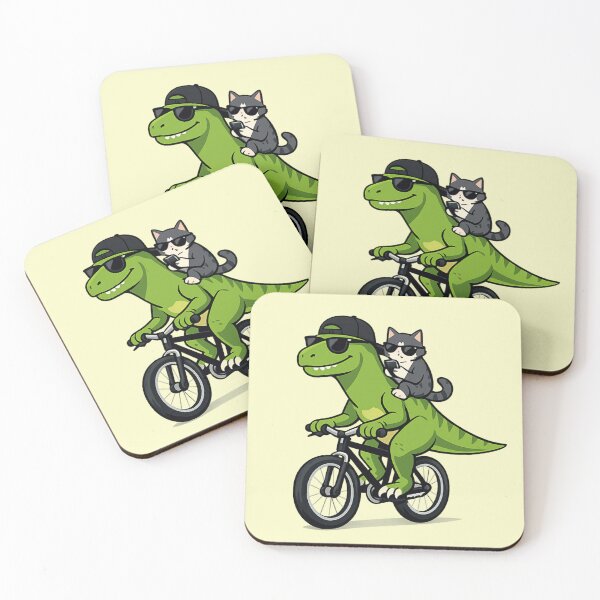 Item preview, "Cool Dinosaur and Cat Ride" designed and sold by Dogandesighn.
