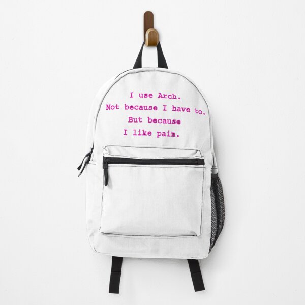 Item preview, Pink Text Arch Linux Meme – I Like Pain – Nerd – Hacker designed and sold by PrintNex.