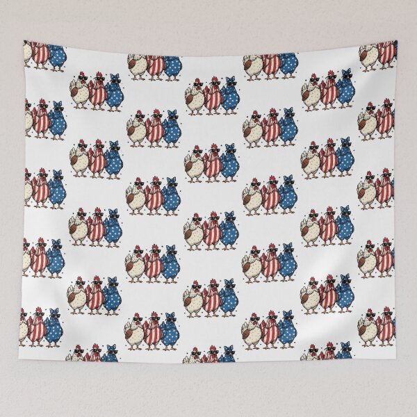Item preview, Patriotic Chickens – American Flag Chicken Design designed and sold by PaulaDesignCo.