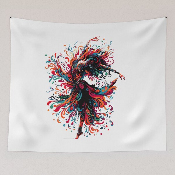 Item preview, Abstract Colorful Ballet Dancer designed and sold by Szpaku desart .