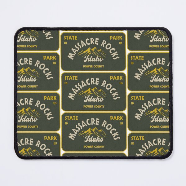 Item preview, Massacre Rocks State Park, Power County, Idaho, badge design designed and sold by Wanderful-roads.