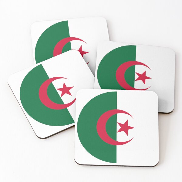 Item preview, Algeria Round Flag Algerian Patriotic Heritage designed and sold by NTGUILTY.