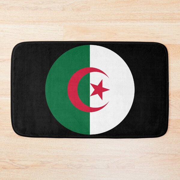 Item preview, Algeria Round Flag Algerian Patriotic Heritage designed and sold by NTGUILTY.