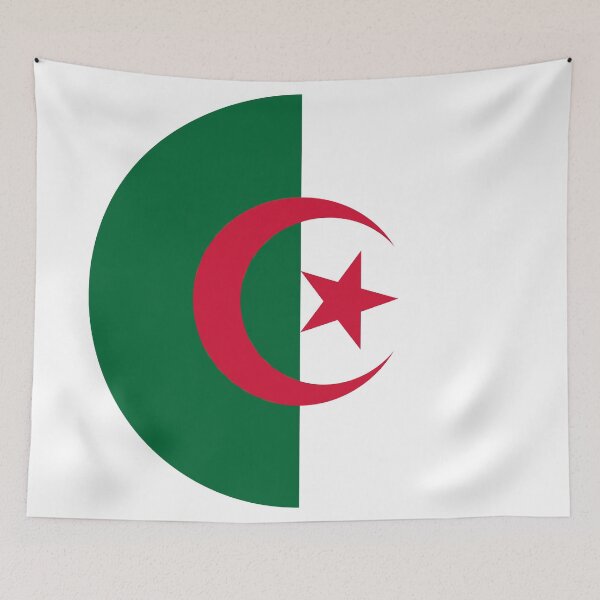 Item preview, Algeria Round Flag Algerian Patriotic Heritage designed and sold by NTGUILTY.