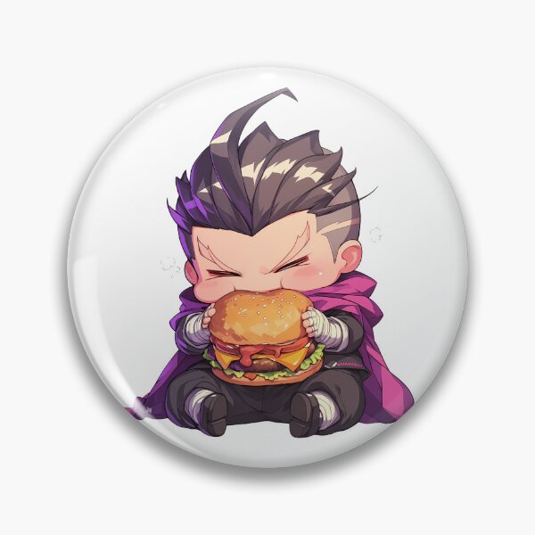 Item preview, Gundham Tanaka Danganronpa Chibi Kawaii Burger Drama designed and sold by earlobejerk.