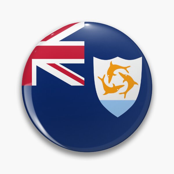 Item preview, Anguilla Round Flag Anguillian Patriotic Heritage designed and sold by NTGUILTY.