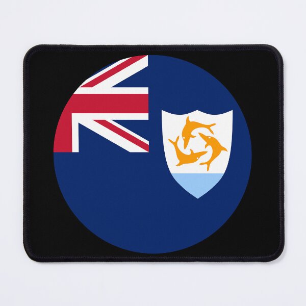 Item preview, Anguilla Round Flag Anguillian Patriotic Heritage designed and sold by NTGUILTY.