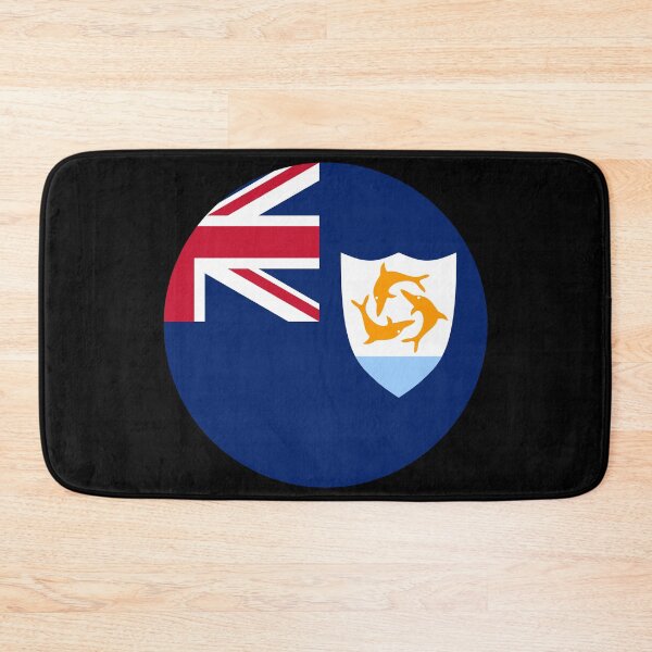 Item preview, Anguilla Round Flag Anguillian Patriotic Heritage designed and sold by NTGUILTY.