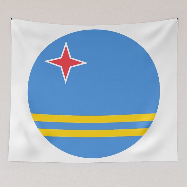 Item preview, Aruba Round Flag Aruban Patriotic Heritage designed and sold by NTGUILTY.