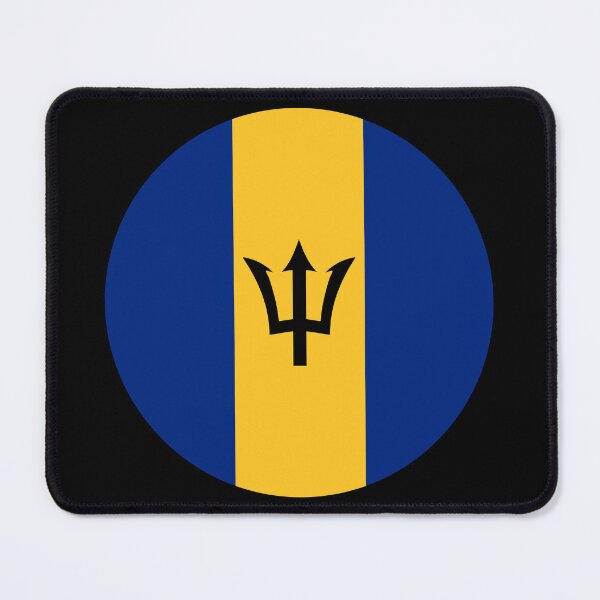 Item preview, Barbados Round Flag Barbadian Patriotic Heritage designed and sold by NTGUILTY.