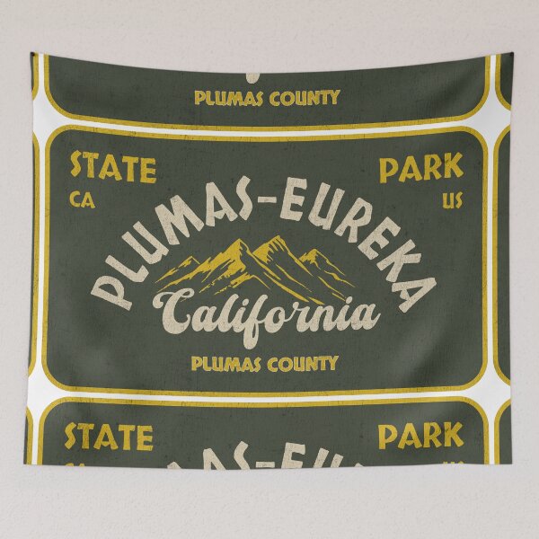 Item preview, Plumas-Eureka State Park, Plumas County, California, badge design designed and sold by Wanderful-roads.