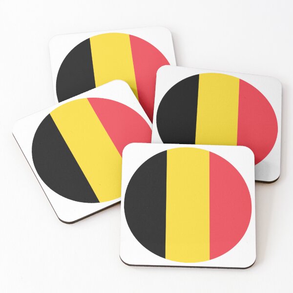 Item preview, Belgium Round Flag Belgian Patriotic Heritage designed and sold by NTGUILTY.