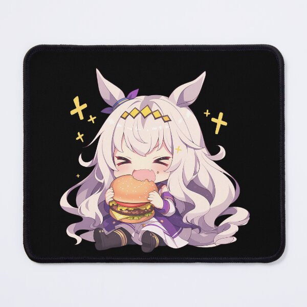 Item preview, Biwa Hayahide Uma Musume Pretty Derby Chibi Burger Calm designed and sold by earlobejerk.
