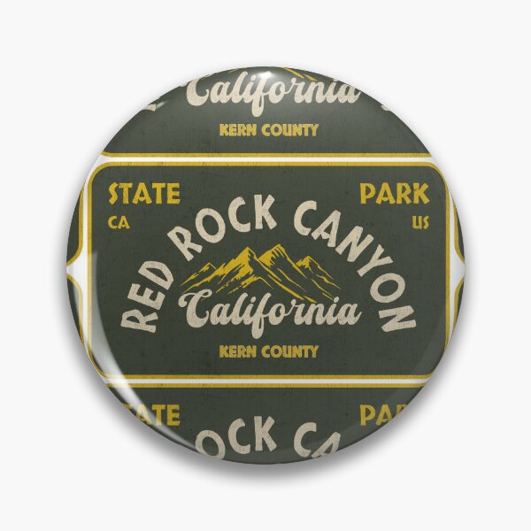 Item preview, Red Rock Canyon State Park, Kern County, California, badge design designed and sold by Wanderful-roads.