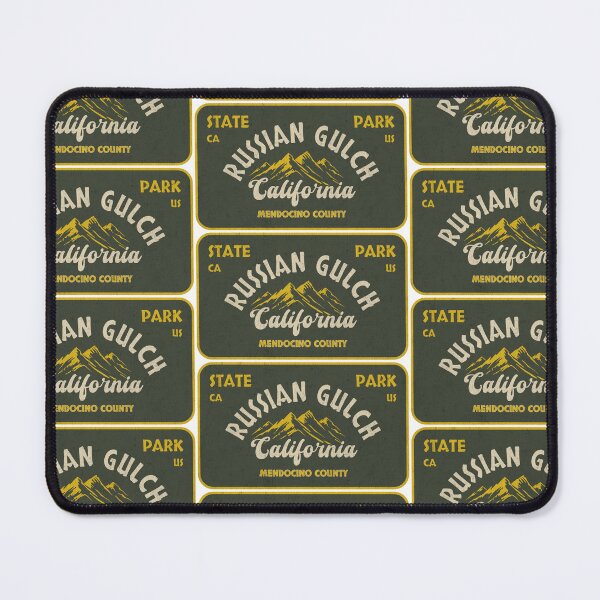 Item preview, Russian Gulch State Park, Mendocino County, California, badge design designed and sold by Wanderful-roads.