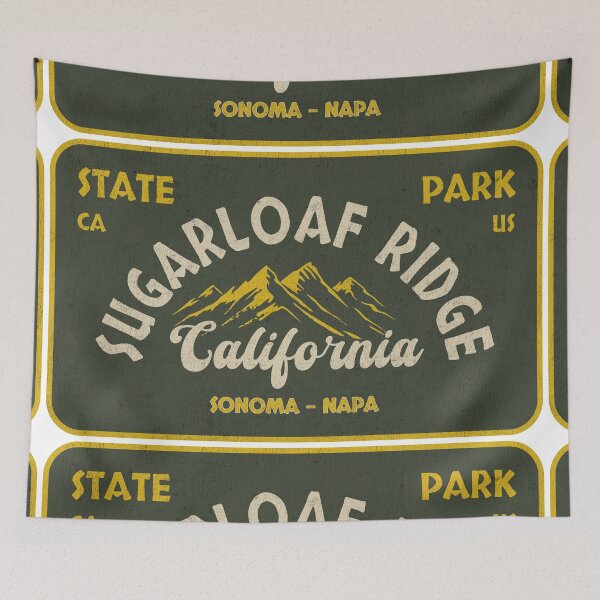 Item preview, Sugarloaf Ridge State Park, Sonoma - Napa, California, badge design designed and sold by Wanderful-roads.