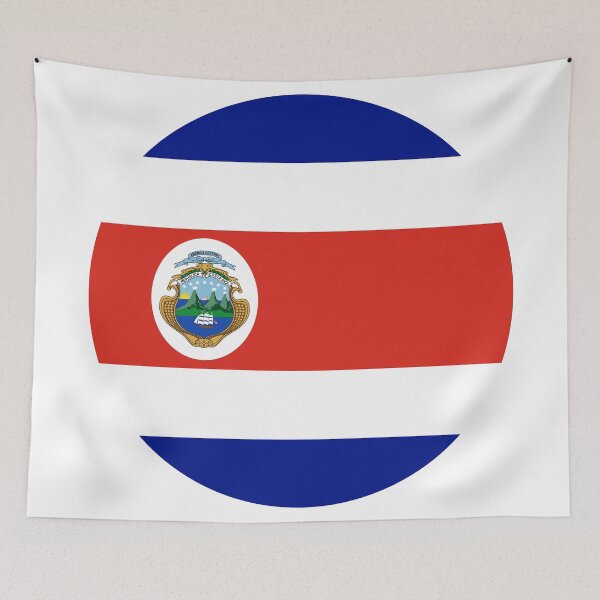 Item preview, Costa Rica Round Flag Costa Rican Pride designed and sold by NTGUILTY.